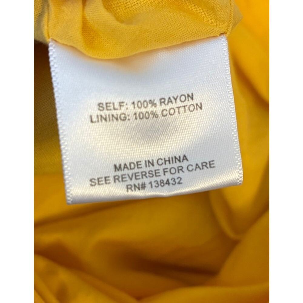 ModCloth Brilliant Motivation Yellow Dress Split Back Strap Sz S Fit & Flare - Picture 4 of 7